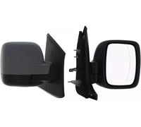The Wing Mirror Company Electric Heated Wing Mirror, Black Primed Cover, Short Arm with Indicator for Renault Trafic 2021-2024, Vehicle Specific Fit - Left Hand Passenger Side (Front Left)