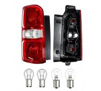 The Wing Mirror Company Rear Tail Light Assembly for Citroen Dispatch 2016-2022 Red Lens with Bulbs Halogen (Left Hand Side)