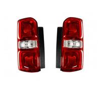 The Wing Mirror Company Rear Tail Light Assembly for Citroen Dispatch 2016-2022 Red Lens with Bulbs Halogen (Left & Right Pair)
