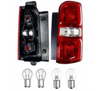 The Wing Mirror Company Rear Tail Light Assembly for Citroen Dispatch 2016-2022 Red Lens with Bulbs Halogen (Right Hand Side)