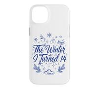 The Winter I Turned 14 Funny Birthday Parody Cozy Case for iPhone 14 Plus