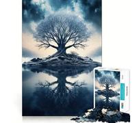 The Winter Tree Of Life 1000 Piece Jigsaw Puzzles for Teenagers Logic Sense Toy Peaceful Fun Smooth Edge Creative Gift (38x26cm)