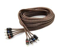 The Wires Zone 17ft 4-Channel Male to Male OFC Twisted Pair RCA Cable for Car or Home Audio