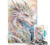 The Wisdom of The Dragons Jigsaw Puzzle 1000 Piece for Adults Strong Logic Toy Anxiety Relief Clear Edge Festival Gift (38x26cm)