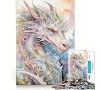 The Wisdom of The Dragons Teenager Jigsaw Puzzles 1000 Pieces Memory Boost Home Activity Pattern Assembly Perfect Present (50x75cm)