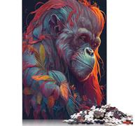 The Wise Orang Utan 1000 Pieces Puzzles Paper Puzzle for Teenager Funny Jigsaw Puzzles 1000pcs (75x50cm)