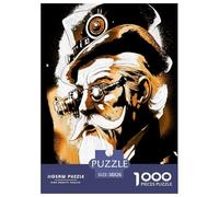 The Wise Under The Steam Hat Jigsaw Puzzles for Adults Interesting Personal Puzzle Game 1000 Pieces Impossible Puzzle Home Decoration Gifts 38x26cm/1000pcs