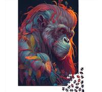 The Wise Urang Utan Paper Jigsaw Puzzles 1000 Pieces for Adults Jigsaw Puzzles for Adults 1000 Piece Puzzle Educational Games 1000pcs (38x26cm)