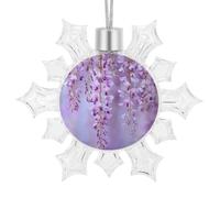 The Wisteria Collection Cute Christmas Pendants Snowflake Xmas Tree Hanging Ornaments for Home Holiday Decoration