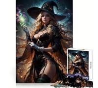 The Witch Anime Queen 1000 Pieces Puzzles for Teenagers Boost Recall Relaxing Fun Accurate Edge Thoughtful Gift (50x75cm)