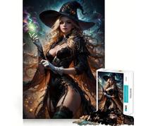 The Witch Anime Queen 1000 Pieces Puzzles for Teenagers Boost Recall Relaxing Fun Accurate Edge Thoughtful Gift (50x75cm)