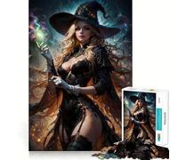 The Witch Anime Queen Jigsaw Puzzles for Teenagers 1000 Pieces Raise Memory Slow Enjoy Clean Edge (38x52cm)