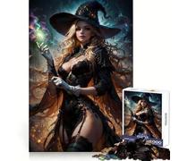The Witch Anime Queen Jigsaw Puzzles for Teenagers 1000 Pieces Raise Memory Slow Enjoy Clean Edge (38x52cm)