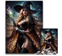 The Witch Anime Queen Pc Adults Jigsaw Puzzle Impossible Jigsaw Puzzles for Adults Colorful Home Decor Interactive Family Game 1000 PCS(38x26cm)