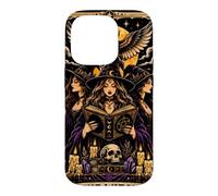 The Witch Black Cat Tarot Gothic Halloween Moon Women Girls Case for iPhone 14 Pro
