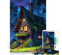 The Witch Cottage Puzzles for Teenagers 1000 Pieces Think Smart Toy Soothing Play Smooth Cut Amazing Present (38x52cm)