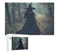 The Witch Dark Forests Jigsaw Puzzles for Adults 1000 PCS Wooden Puzzle Pictures Photo Wall Art Decor