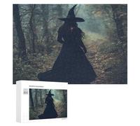The Witch Dark Forests Jigsaw Puzzles for Adults 300 PCS Wooden Puzzle Pictures Photo Wall Art Decor