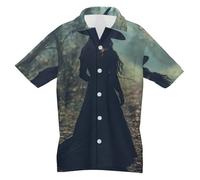 The Witch Dark Forests Men's Hawaiian Shirt Short Sleeve Button Down Beach Shirts Casual T-Shirts L