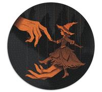 The Witch Holds Her Hands in The Air, Manipulating A Puppet Jigsaw Puzzles Challenge Toy Educational Games Home Decoration for Adults& Teenager Age 14 Years Up 1000pcs (67.5x67.5cm)