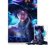 The Witch Jigsaw Puzzle 1000 Piece for Adults Strong Logic Toy Anxiety Relief Clear Edge Festival Gift (38x52cm)
