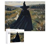 The Witch of Darkness Jigsaw Puzzle Challenging Fun Puzzle Wooden Jigsaw Puzzles for Adults Families 500 PCS