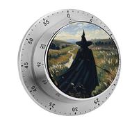 The Witch of Darkness Mechanical Kitchen Timer, 60 Minute with Magnetic Basefor Meeting Cooking Working