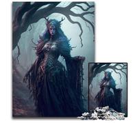The Witch Puzzles for 1000 Piece Impossible Jigsaw Puzzles for Adults Ideal for Teenagers & Collectors, Travel Gift, Family Activity 50x75CM/19.68x29.52inch