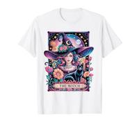 The Witch Tarot Card Value Graphic T-Shirt, Men, White, S