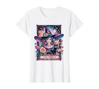 The Witch Tarot Card Value Graphic T-Shirt, Women, White, L