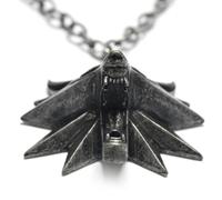 The Witcher 3 Wolf Medallion Necklace Fastness Anti Scratch Viking Wolf Head Pendant for Gifts Daily CollocationRed Eye