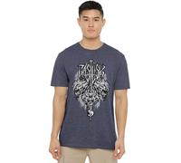 The Witcher Basilisk Unisex T Shirt, Heather Navy, Small, S