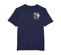 The Witcher Bones Crest Front Back Officially Licensed T-Shirt, Men's Big and Tall, Navy Blue, 4X Tall
