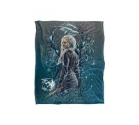 The Witcher Ciri Airbrush Silky Touch Super Soft Throw Blanket 152 X 127 cm The Witcher White One Size