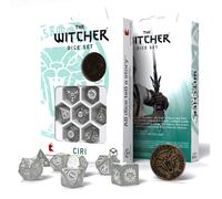 The Witcher Ciri Dice Set RPG Polyhedral Misty White by Q Workshop