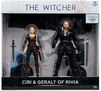 McFarlane Toys, The Witcher Ciri & Geralt of Rivia (Season 3) 7in Action Figure 2pk, Ages 12+