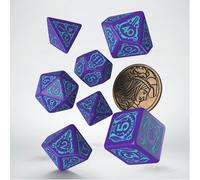 Q Workshop The Witcher Dice Set Dandelion Half A Century Of Poetry 7 Units Board Game Blue