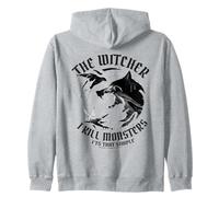 The Witcher I Kill Monsters Zip Hoodie