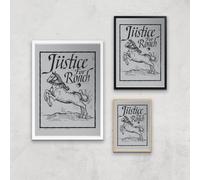 The Witcher Justice For Roach Giclee Art Print - A2 - Black Frame