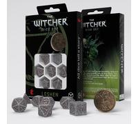 The Witcher Leshen Dice Set 7 Polyhedral RPG Dice + Metal Coin Q-Workshop