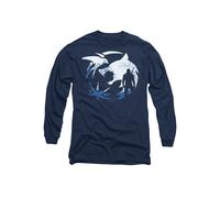 The Witcher - Logo Silhouette Long Sleeve T-Shirt, Navy | Size: Medium The Witcher Navy M