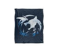 The Witcher Logo Silhouette Silky Touch Super Soft Throw Blanket 152 X 127 cm The Witcher White One Size