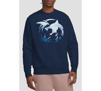 The Witcher - Logo Silhouette Sweatshirt, Navy The Witcher Navy XL