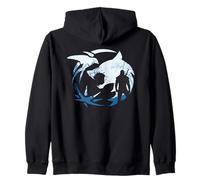 The Witcher Logo Silhouette Zip Hoodie