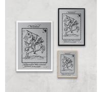The Witcher Nilfgaardian War Criminal Giclee Art Print - A4 - White Frame