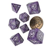 The Witcher Polyhedral Painted Lavender Dice Set Yennefer Lilac and Gooseberries