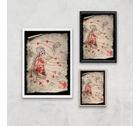 The Witcher Sketched Giclee Art Print - A2 - Black Frame