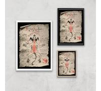 The Witcher Skinning And Preservation Of The Dead Monster Giclee Art Print - A2 - Black Frame
