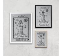 The Witcher The Mage Giclee Art Print - A4 - White Frame