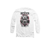 The Witcher - The Wild Hunt Long Sleeve T-Shirt, White The Witcher White XXL